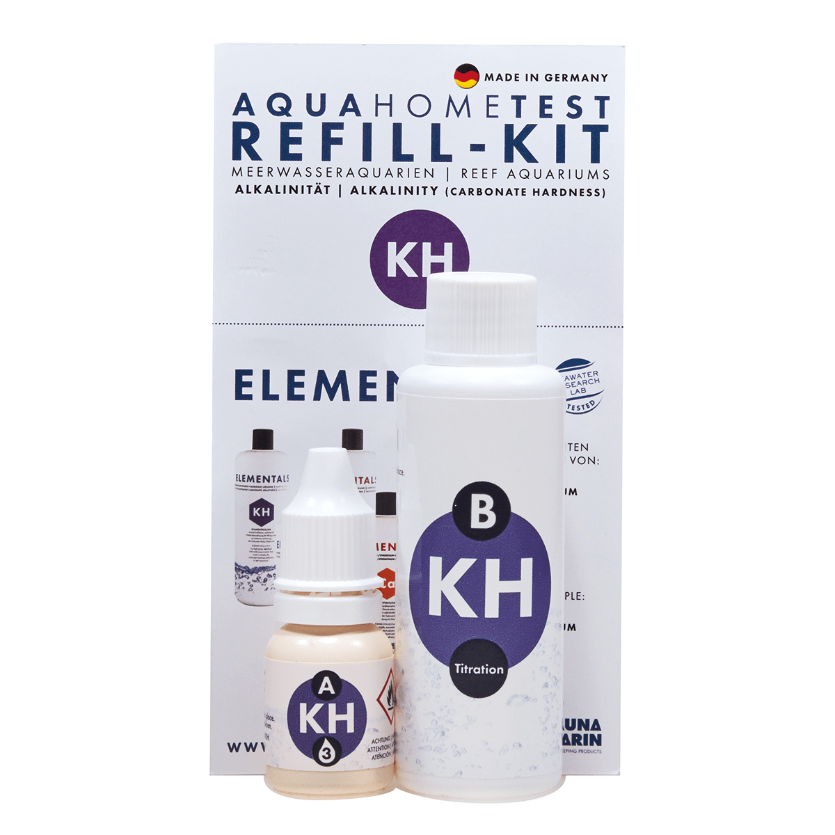 AquaHomeTest Refill-Kit KH - Nachfüll-Set / Refill set