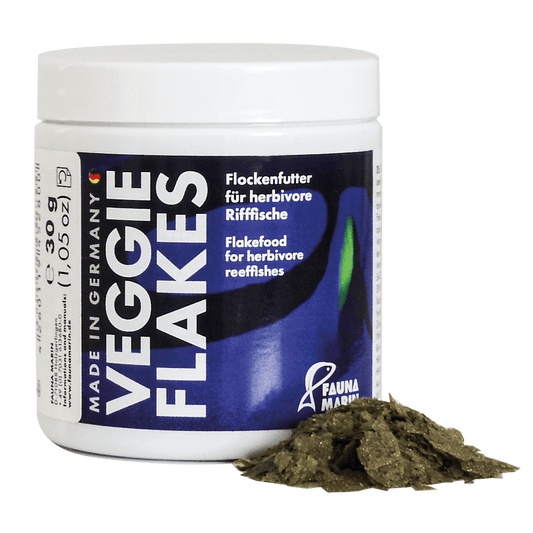 Veggie Flakes - Flockenfutter für herbivore Riffische - 30 g
